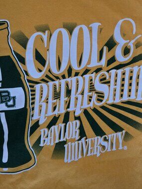 Baylor University Vintage T‑Shirt Men’s XL — Yellow Graphic Tee